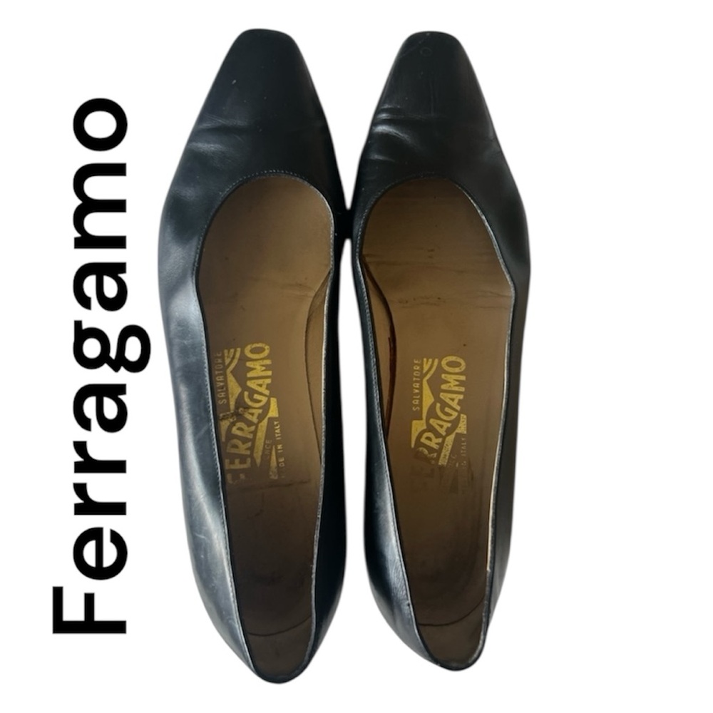 Salvatore Ferragamo Women's Black Leather Shoes